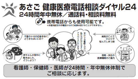 あさご健康医療相談ダイヤル24を始めます