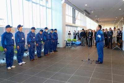 能登半島地震職員派遣出発式の様子②