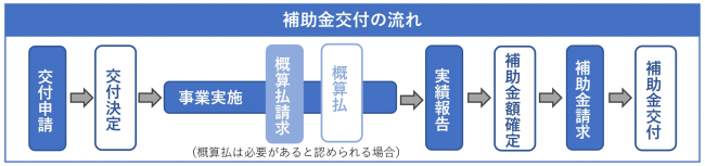 補助金交付の流れ